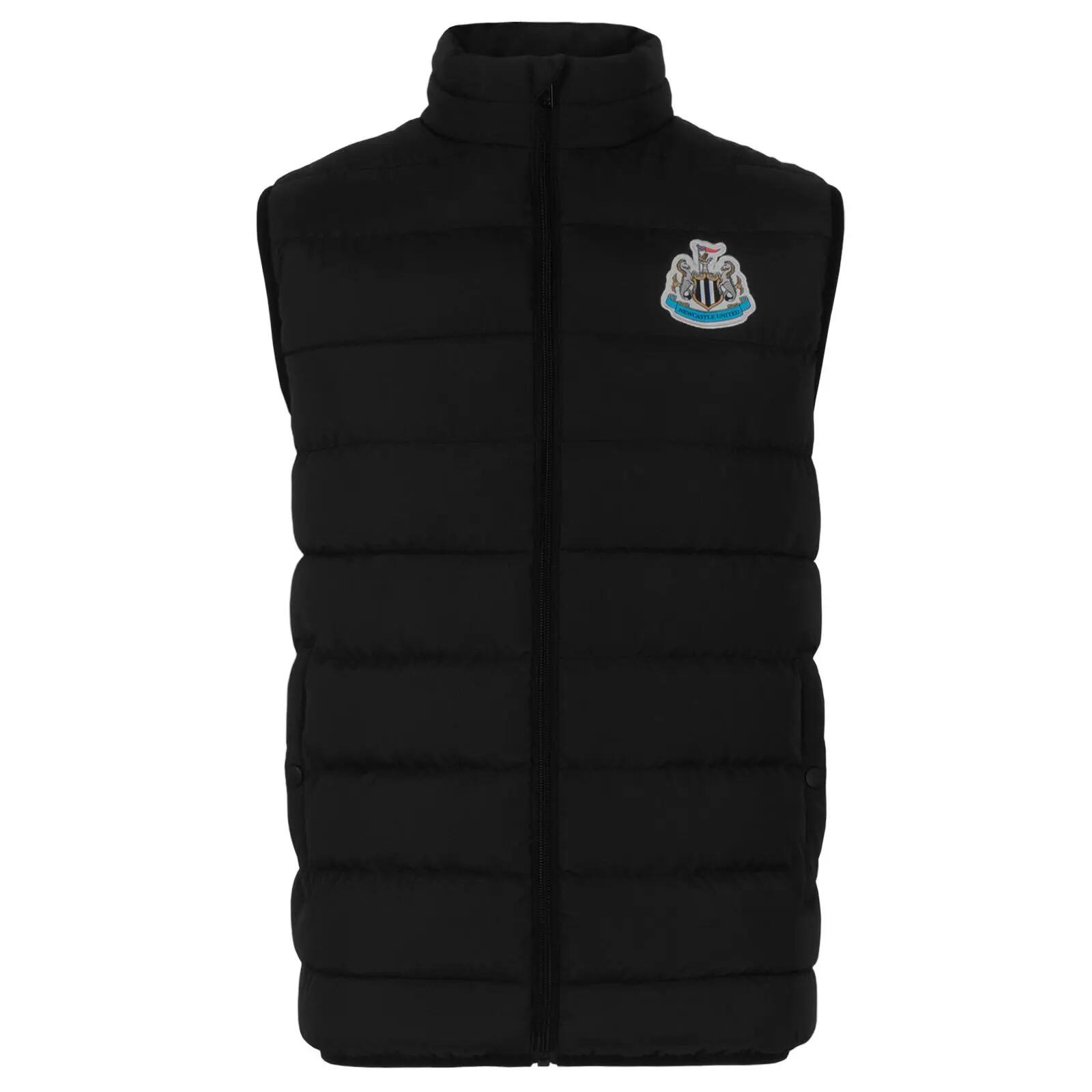 Mens Quilted Padded Gilet (Black) 2/6