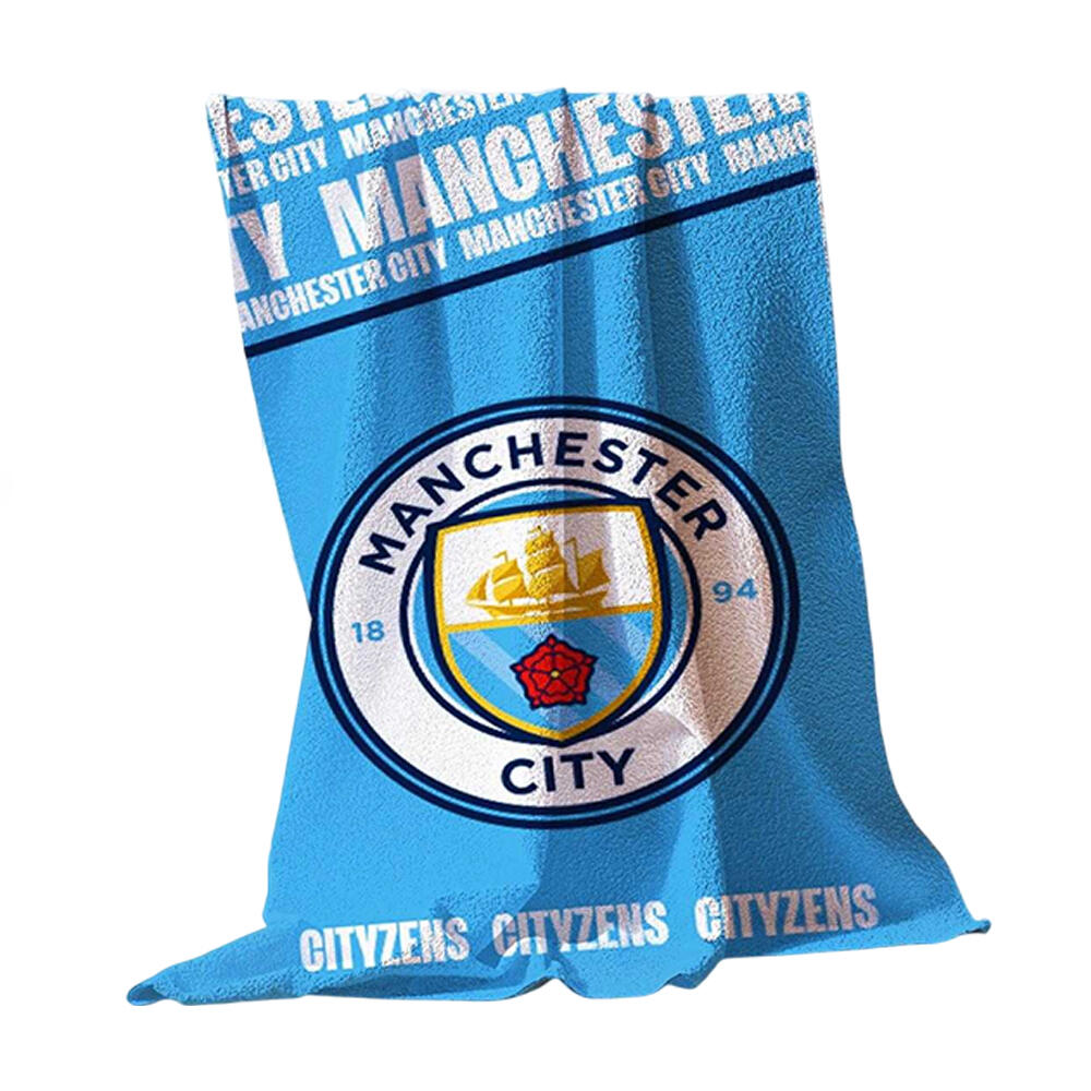 Cityzens Crest Towel (Sky Blue/White) 3/3