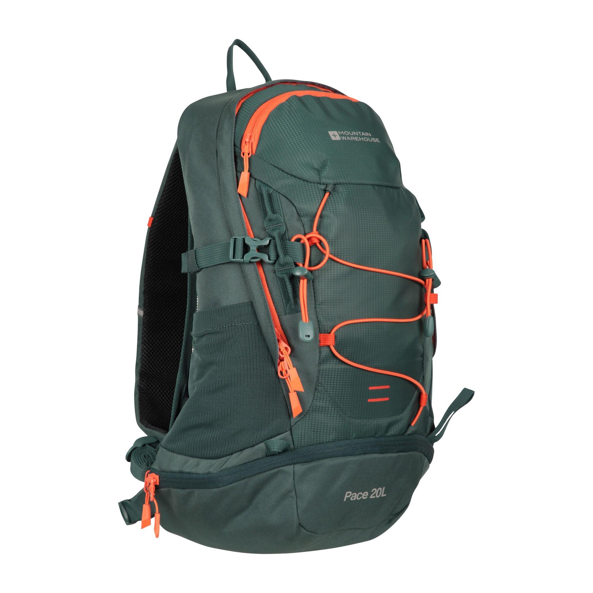 20L Zaino Mountain Warehouse Pace Verde Scuro 3/4