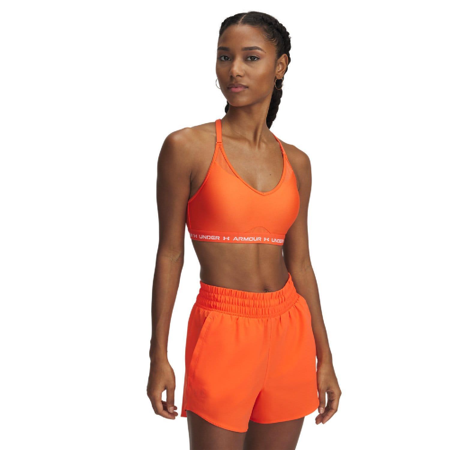 UNDER ARMOUR Womens/Ladies Cross Back Sports Bra (Orange)