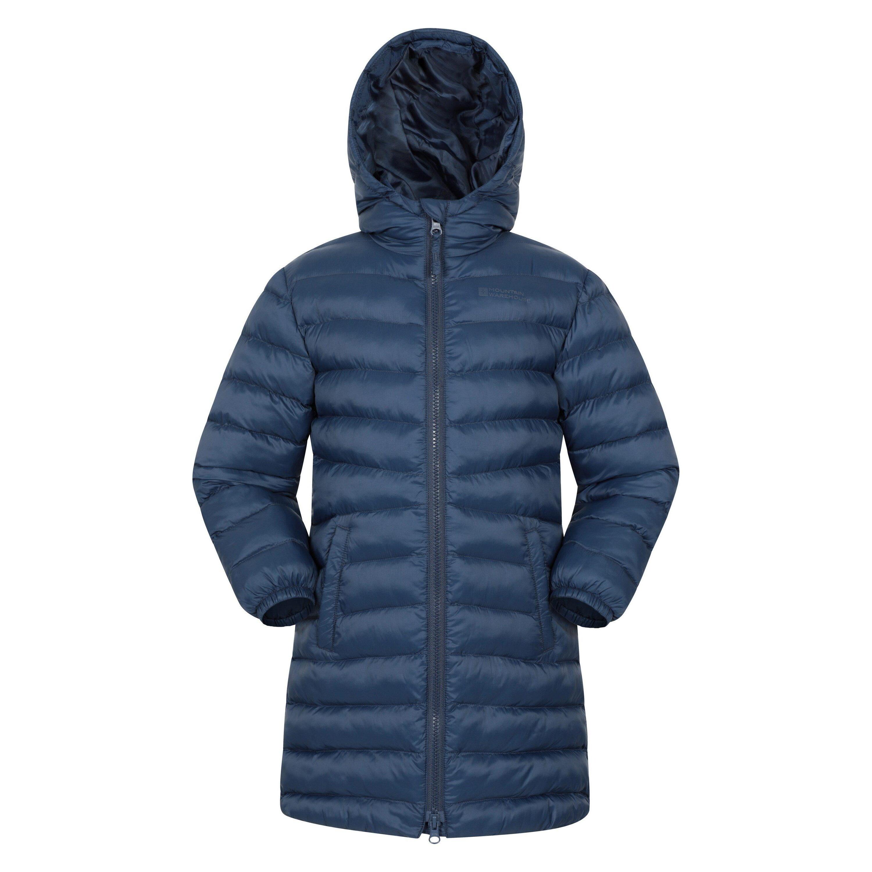 MOUNTAIN WAREHOUSE Florence Giacca Imbottita Linea Lunga Bambini Mountain Warehouse Blu Navy