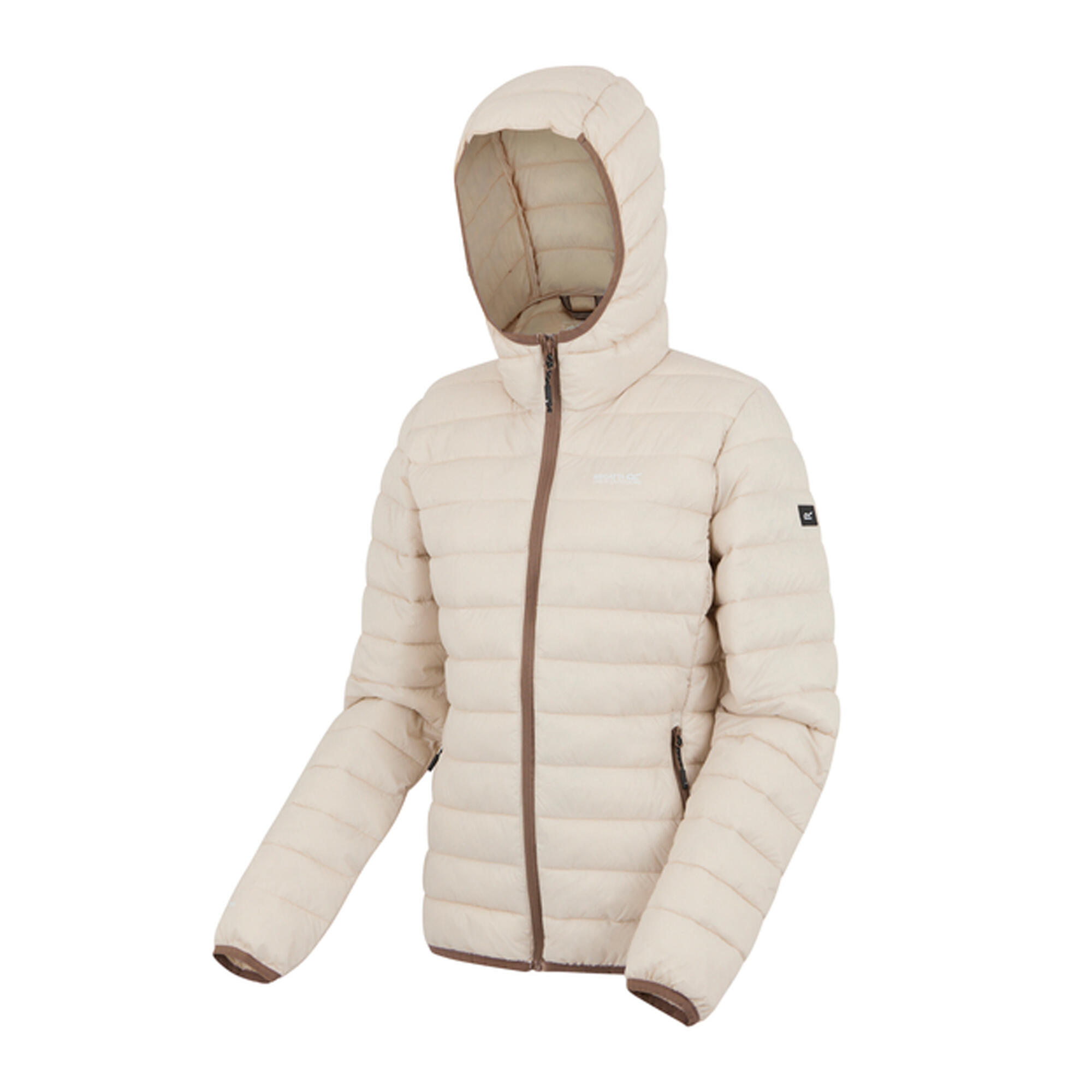 Womens/Ladies Marizion Hooded Padded Jacket (Perfectly Pale) 3/5