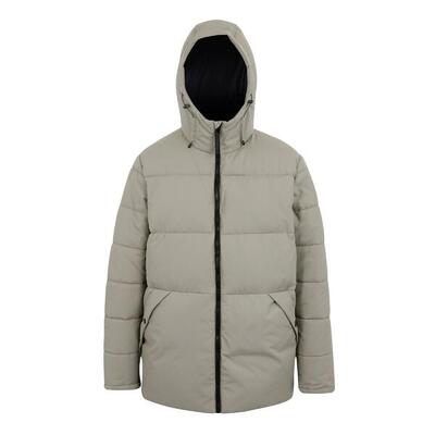 Heren marshdrave gewatteerde jas (goudkleurig zand/zwart)