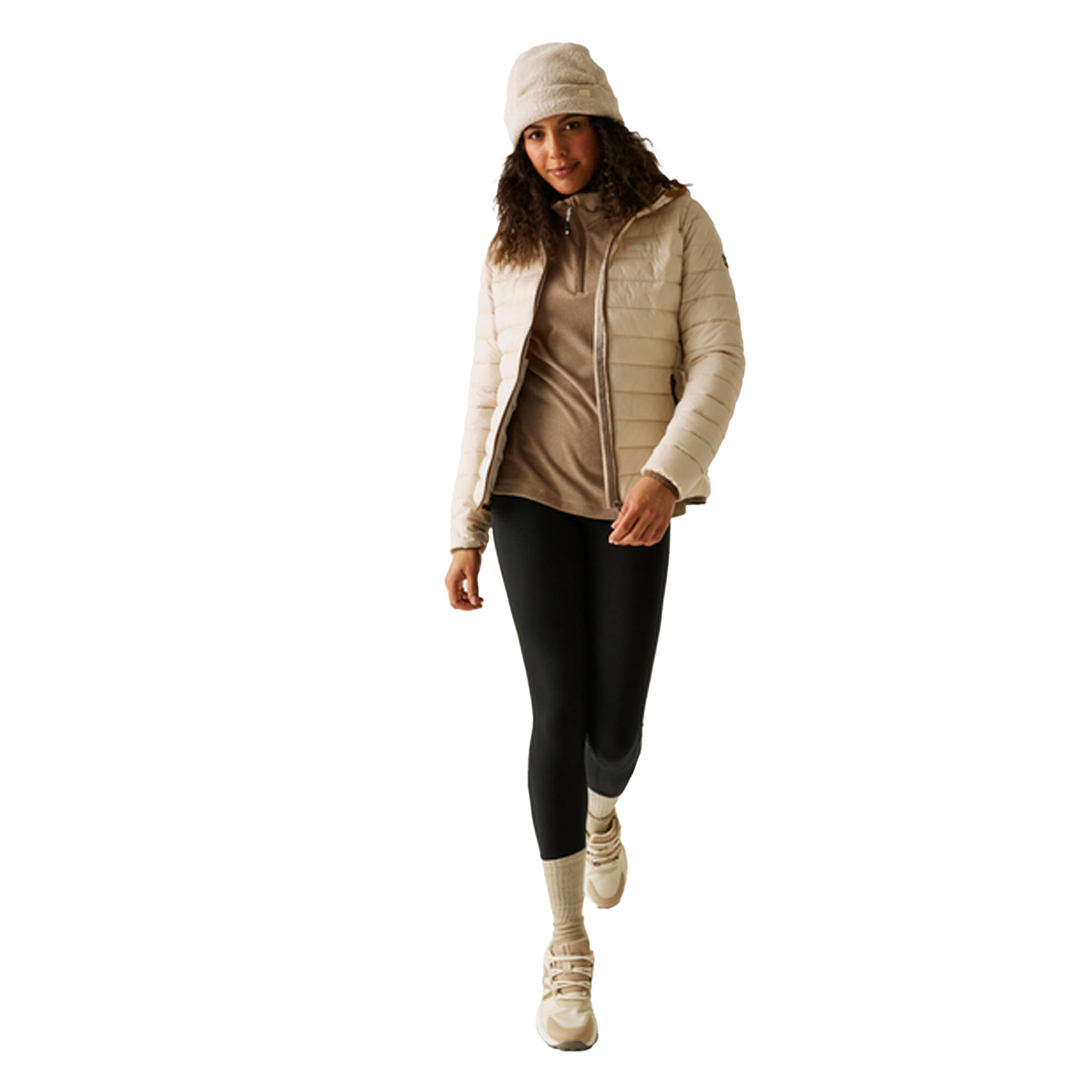 Womens/Ladies Marizion Hooded Padded Jacket (Perfectly Pale) 4/5