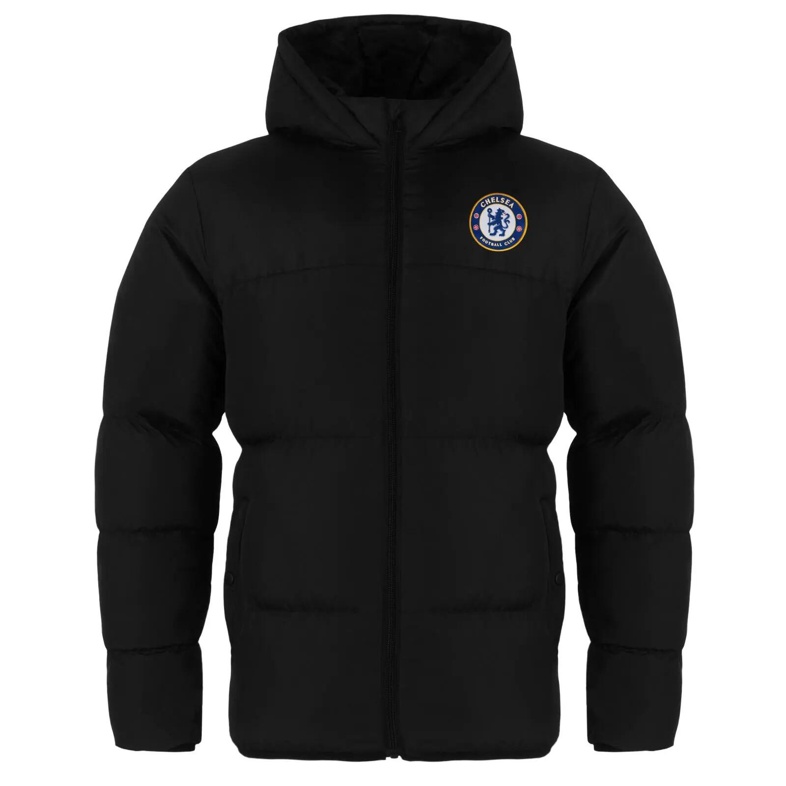 Mens Crest Quilted Jacket (Black) 2/4
