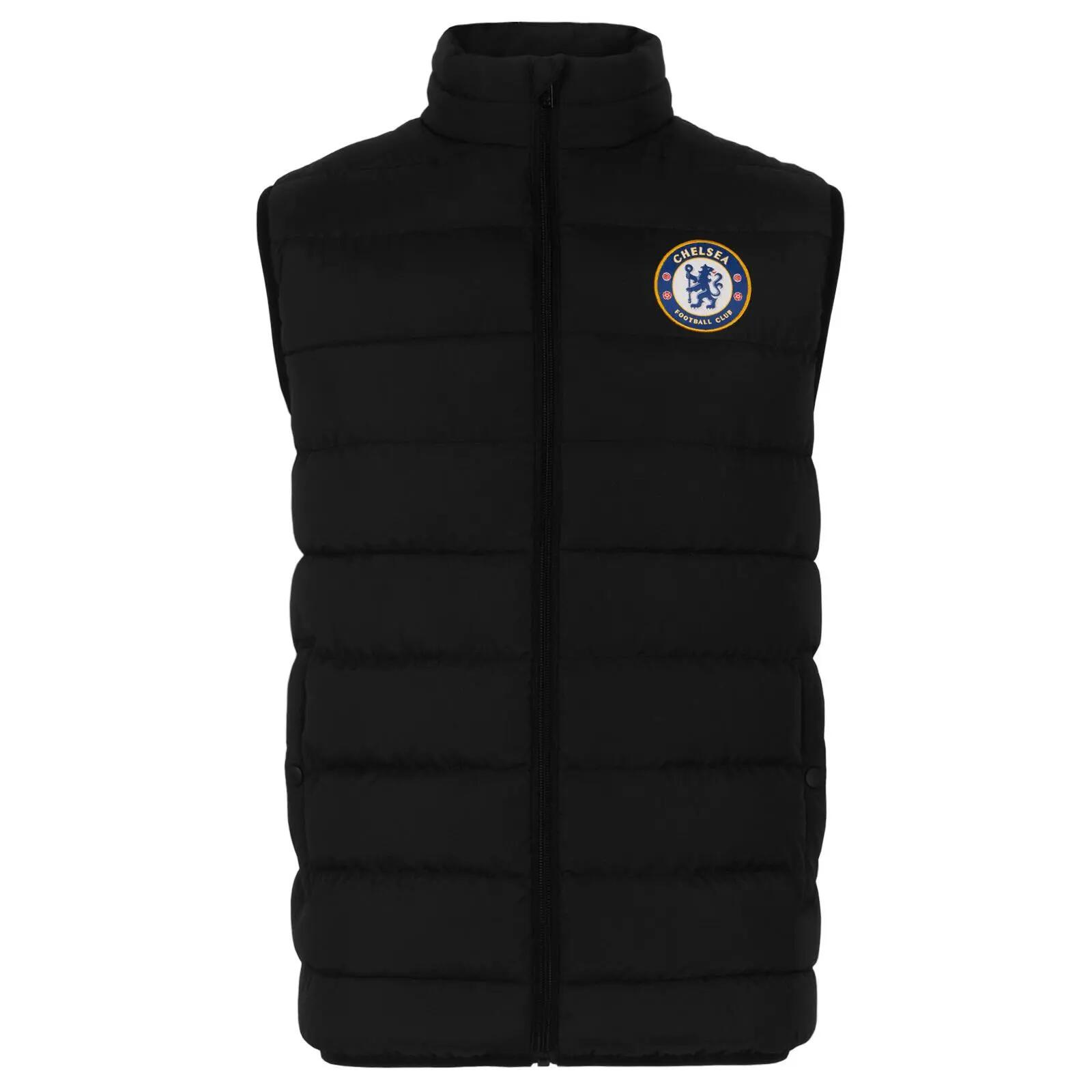 Mens Padded Gilet (Black) 2/5