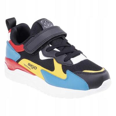 Tiener agepi trainers (zwart/groen/geel/rood)