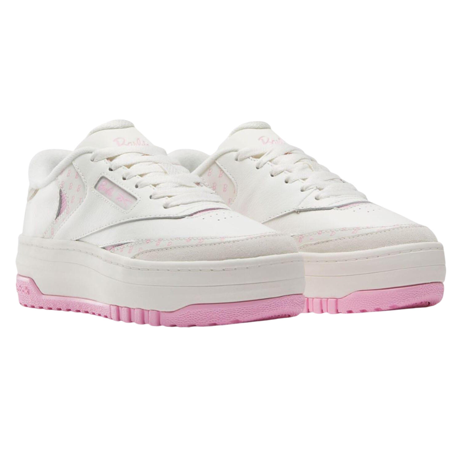 REEBOK Scarpe Sportive Pelle Bambini Reebok X Barbie Club Bianco Rosa