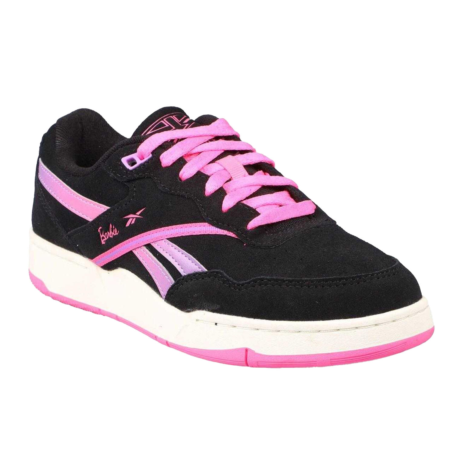REEBOK Scarpe Sportive Pelle ScamosciataBambini Reebok X Barbie BB 4000 II Nero Rosa