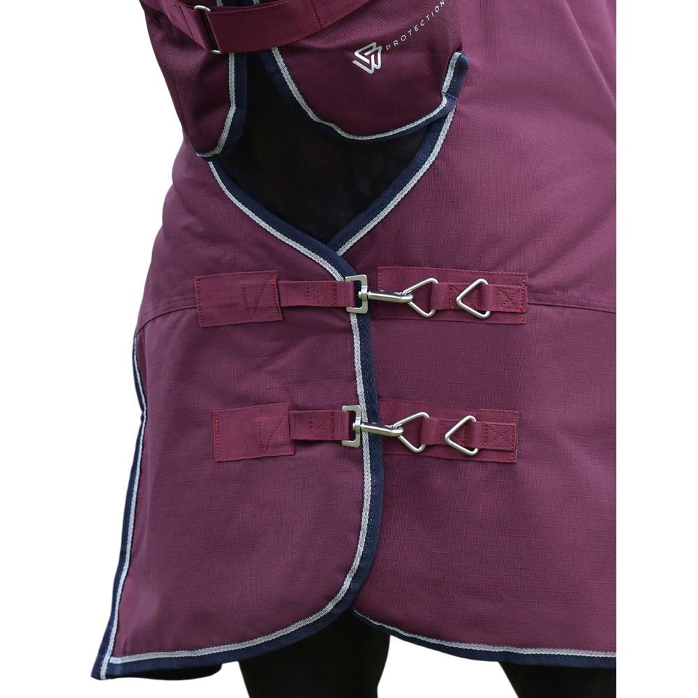 Comfitec Essential Combo Neck 220g Horse Turnout Rug (Burgundy) 3/4