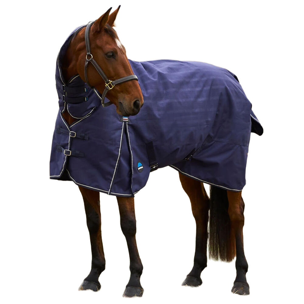 Comfitec Prelim Combo Neck Plaid 220g Horse Turnout Rug (Navy) 3/3
