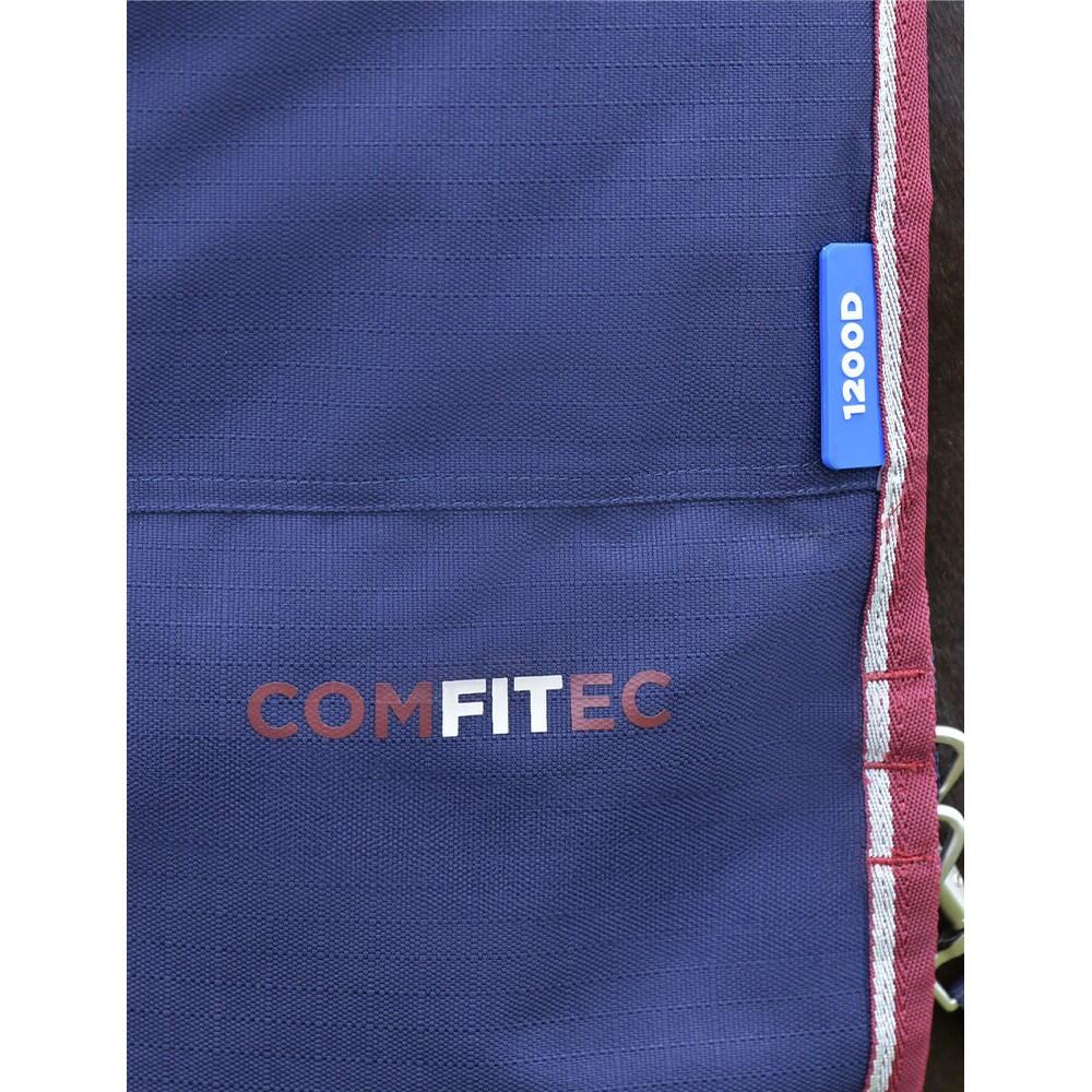 Comfitec Essential Combo Neck 50g Horse Turnout Rug (Navy/Burgundy) 4/4
