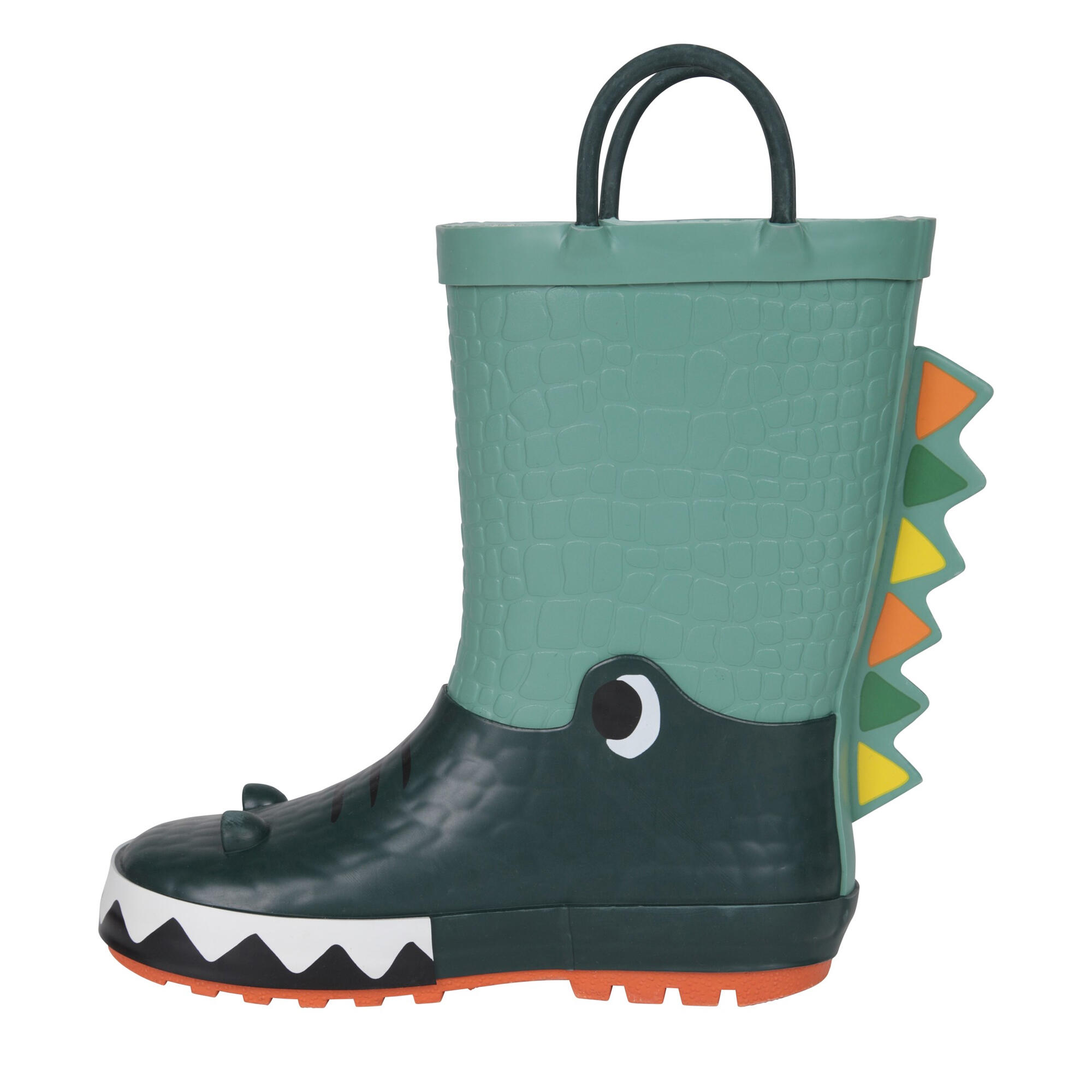 Bottes De Pluie Motif/style Crocodile Enfant (Vert) 3/4