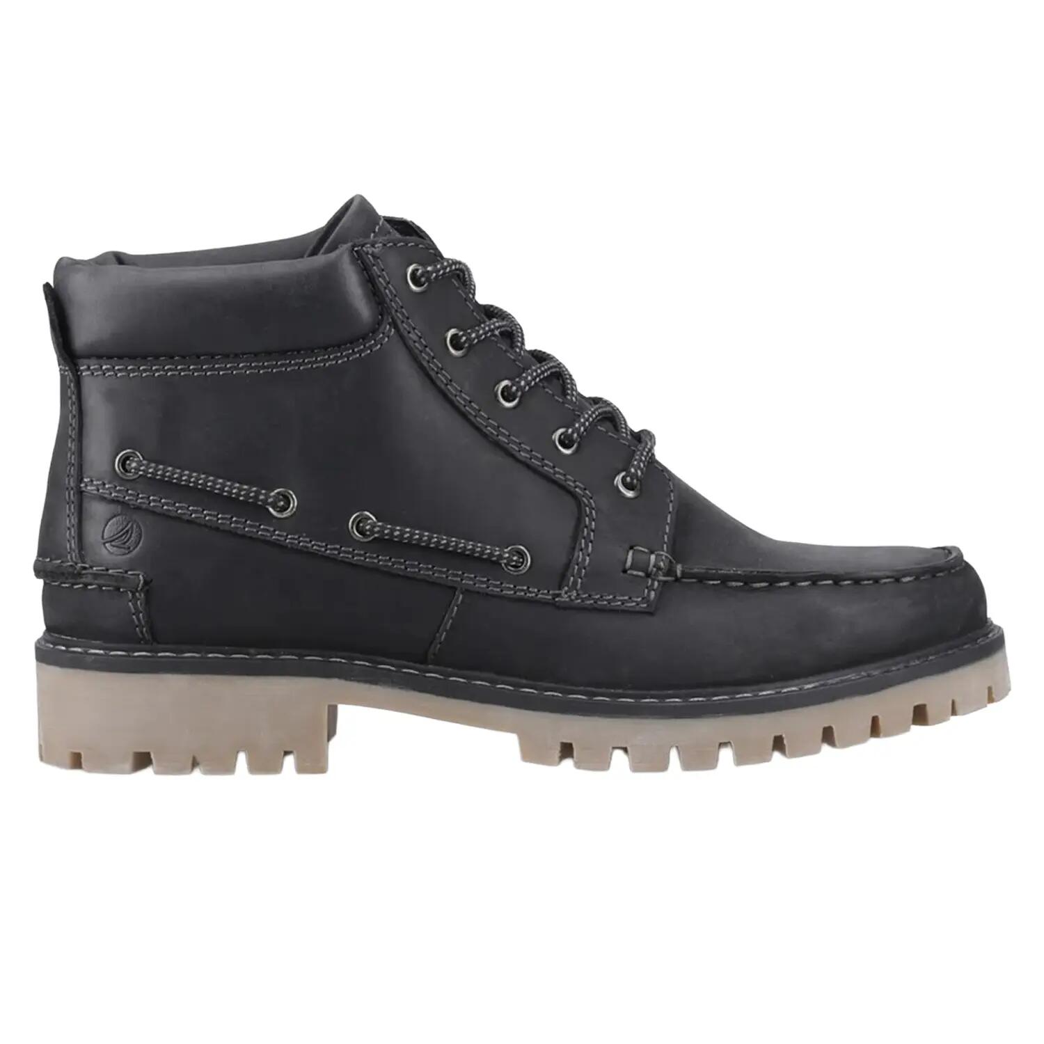 Mens Baltimore Leather Boots (Black) 4/5