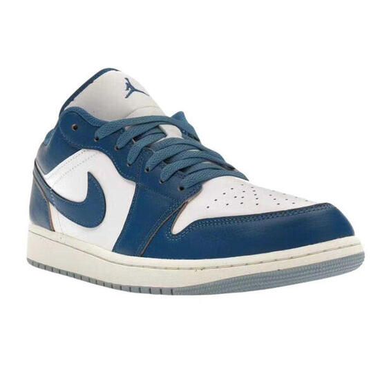 Zapatillas Deportivas de Cuero Air Jordan 1 para Hombre Marino, Blanco
