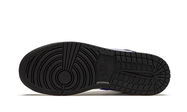 Air Jordan 1 Mid Black Racer Blue White 3/4