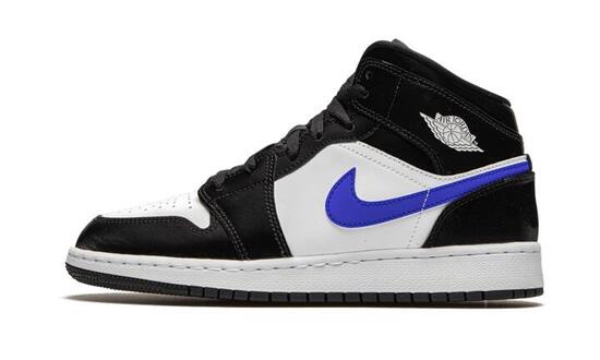 Scarpe Air Jordan 1 Mid Black Racer Blue White