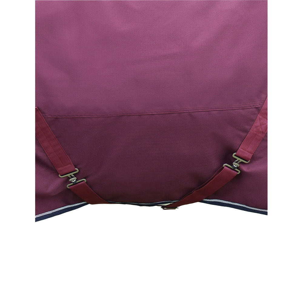 Comfitec Essential StandardNeck Horse Turnout Rug (Burgundy/Navy) 3/4