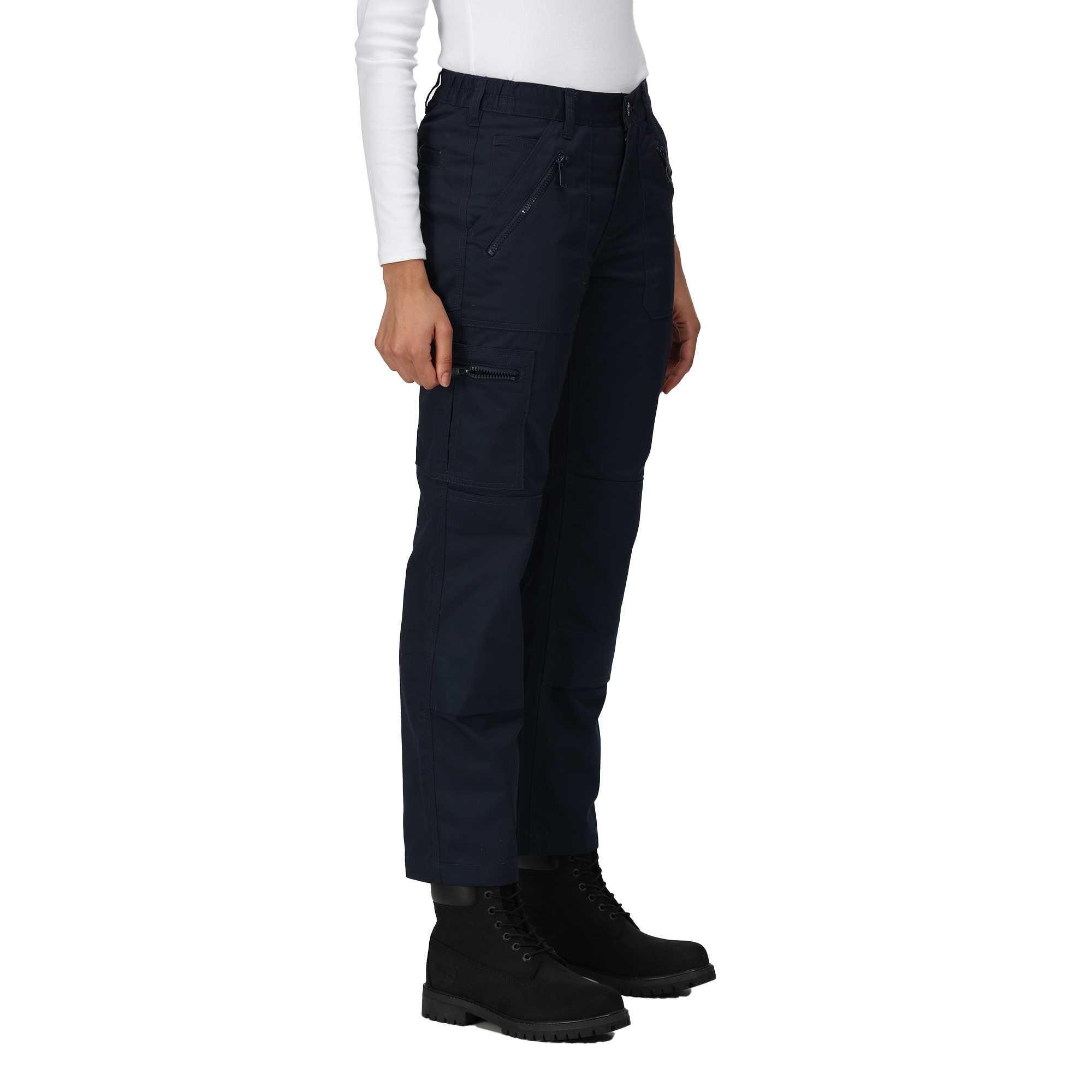 REGATTA Womens/Ladies Pro Action Stretch Trousers (Navy)