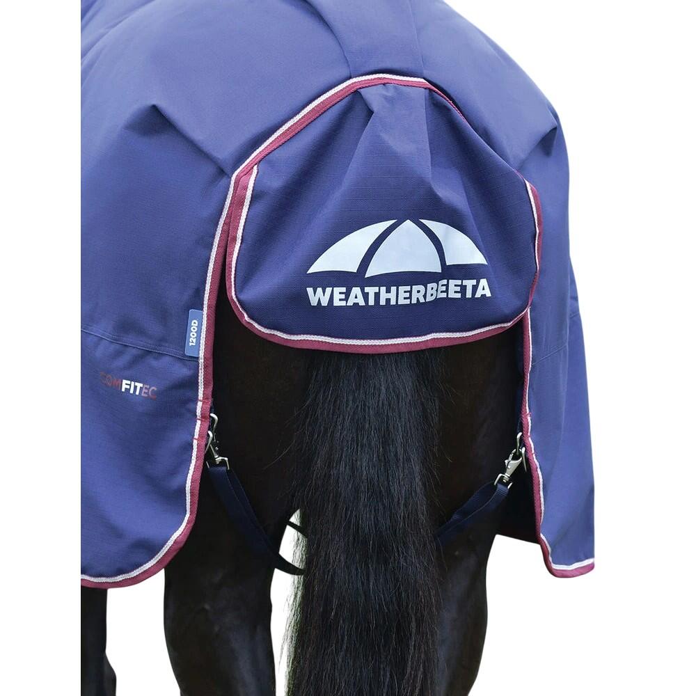 Comfitec Essential StandardNeck 50g Horse Turnout Rug (Navy/Burgundy) 2/4