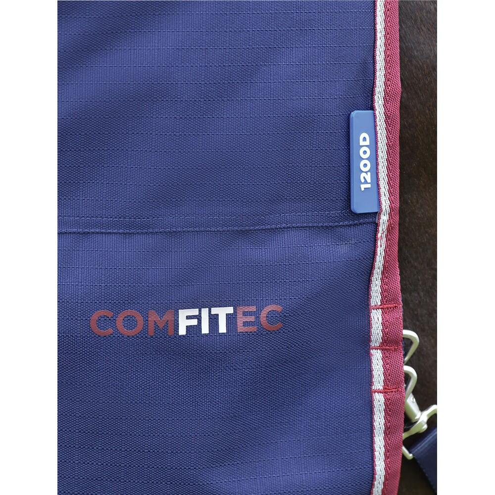 Comfitec Essential StandardNeck 50g Horse Turnout Rug (Navy/Burgundy) 4/4