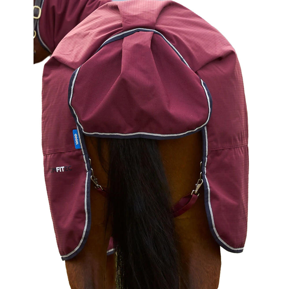 Combo Neck 220g Horse Turnout Rug (Burgundy/Navy) 2/4