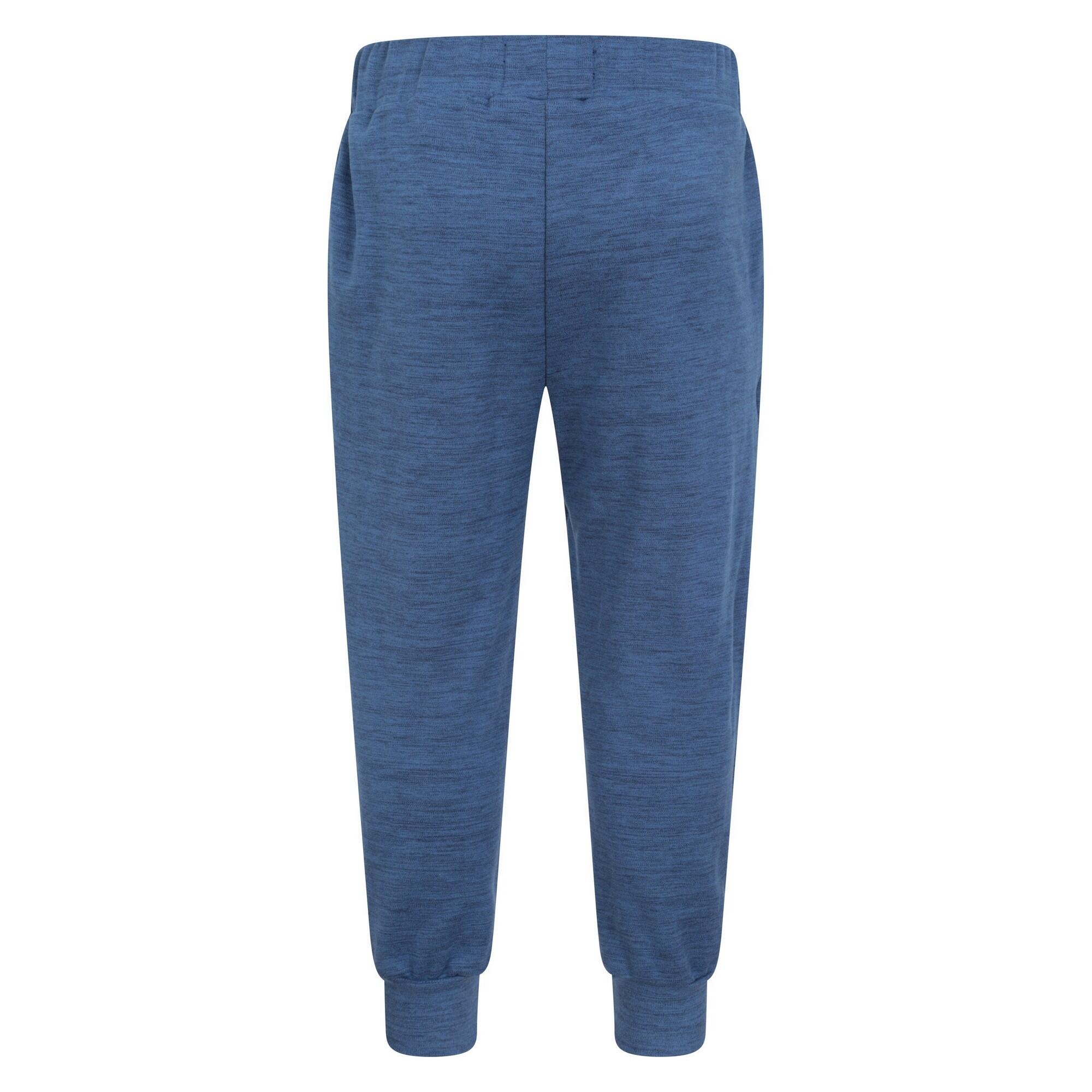 Pantaloni Da Jogging Mélange Supermorbido Bambini Mountain Warehouse Strath Blu 2/4