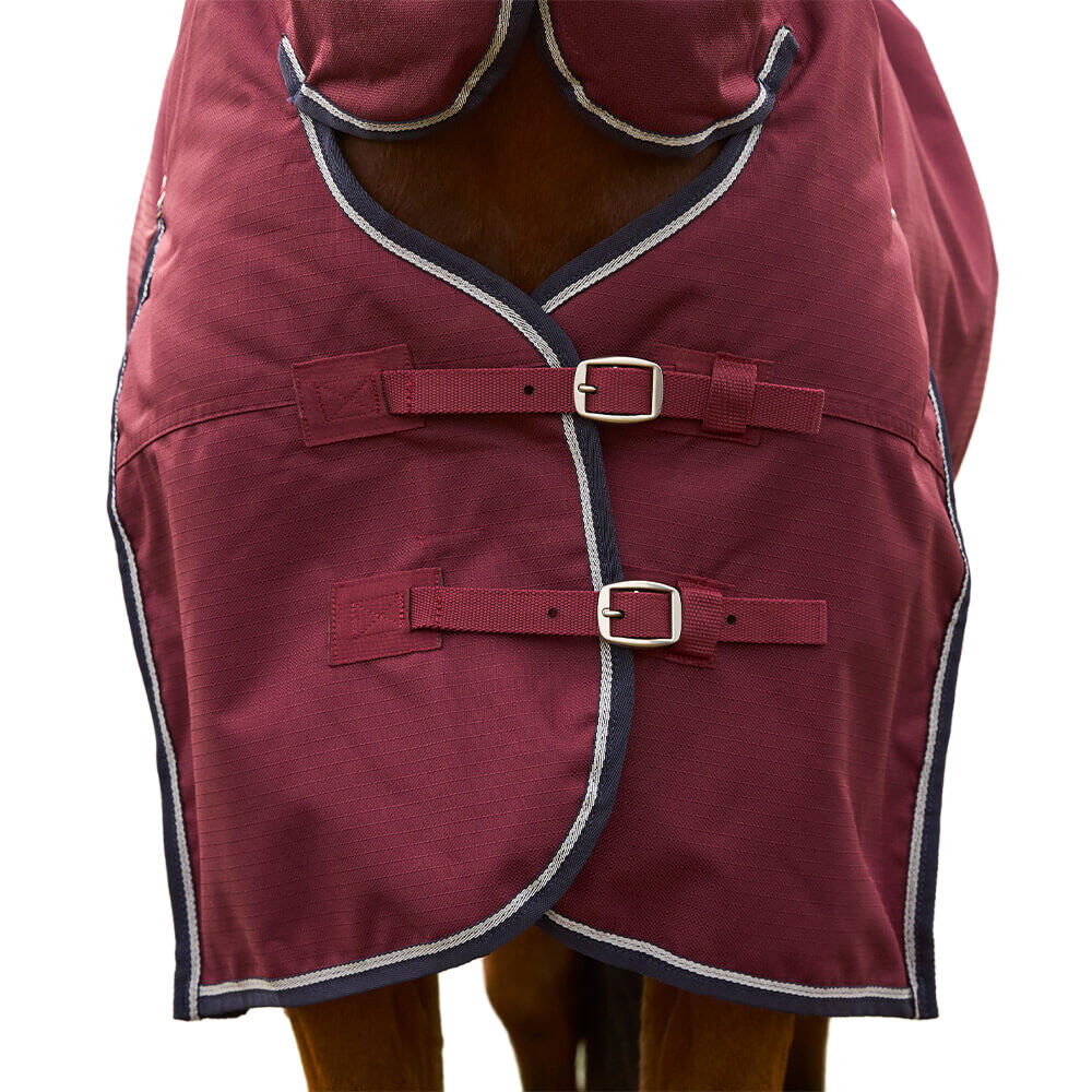 Comfitec Prelim Combo Neck Horse Turnout Rug (Burgundy/Navy) 2/3