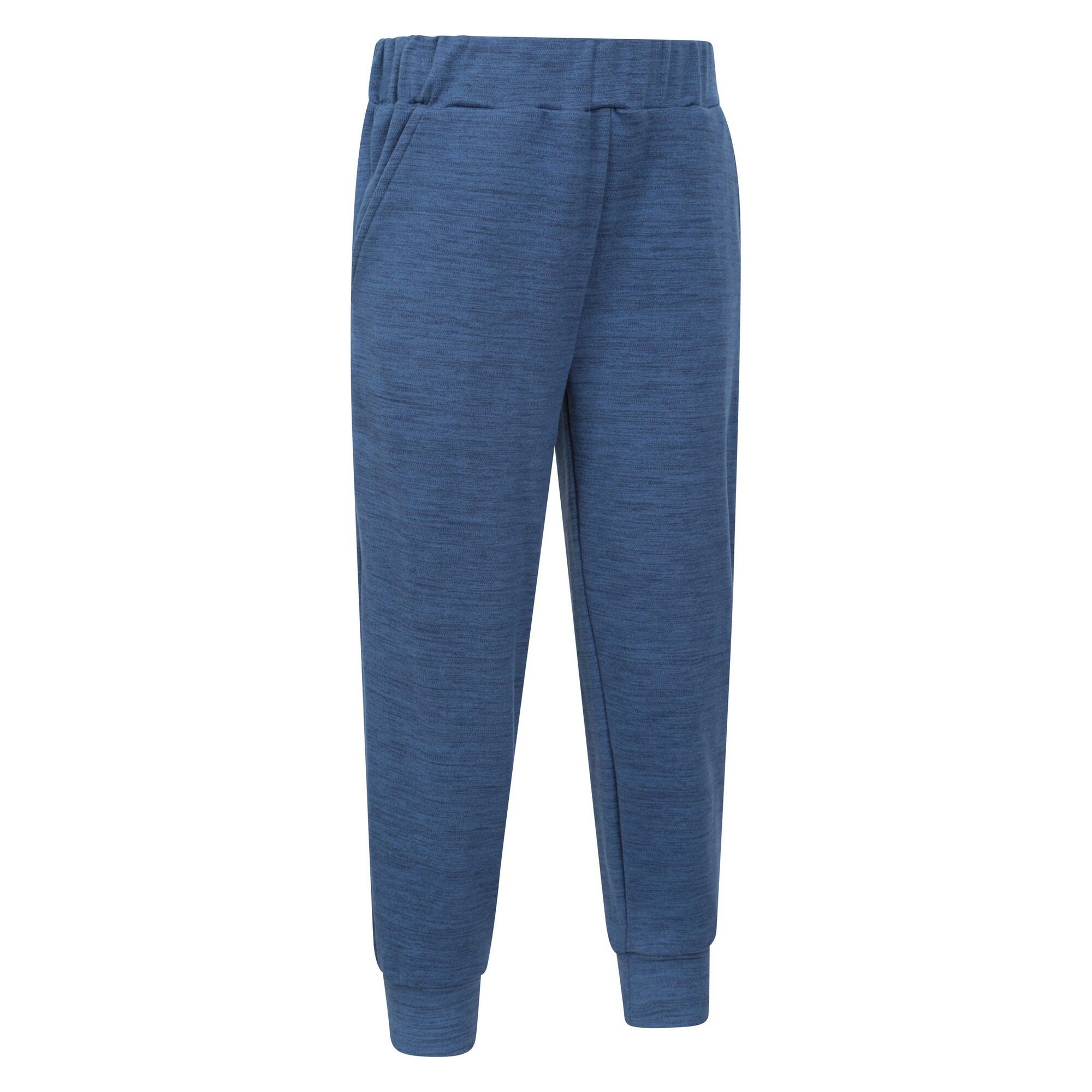 Pantaloni Da Jogging Mélange Supermorbido Bambini Mountain Warehouse Strath Blu 4/4