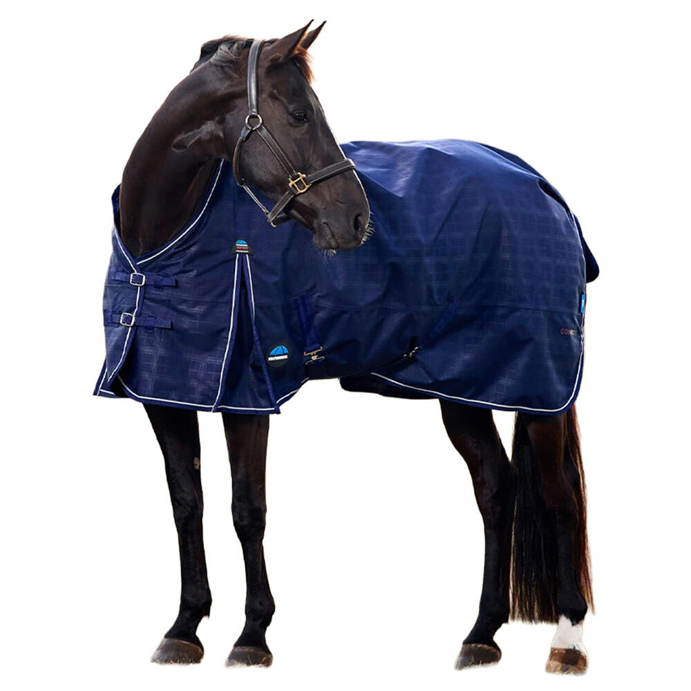 Comfitec Prelim StandardNeck Plaid 220g Horse Turnout Rug (Navy) 3/3