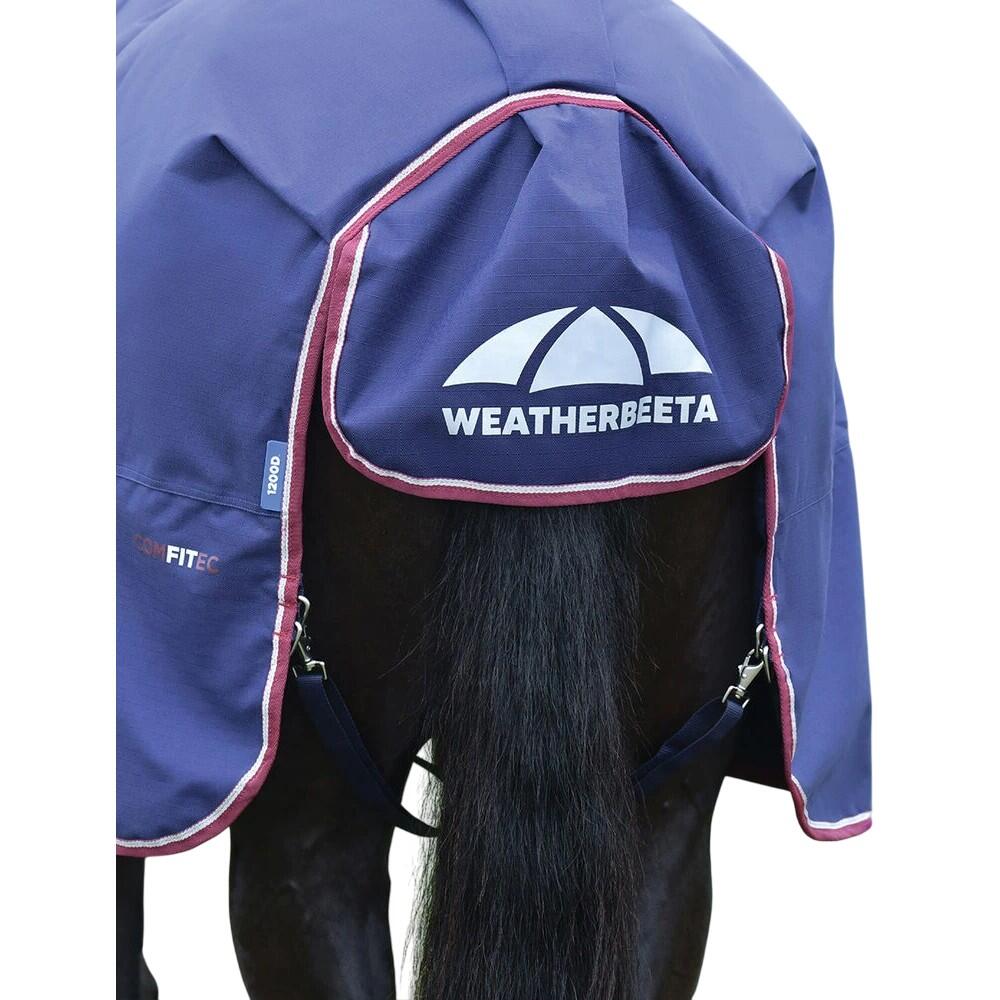 Comfitec Essential 220g Horse Turnout Rug (Navy/Burgundy) 3/4