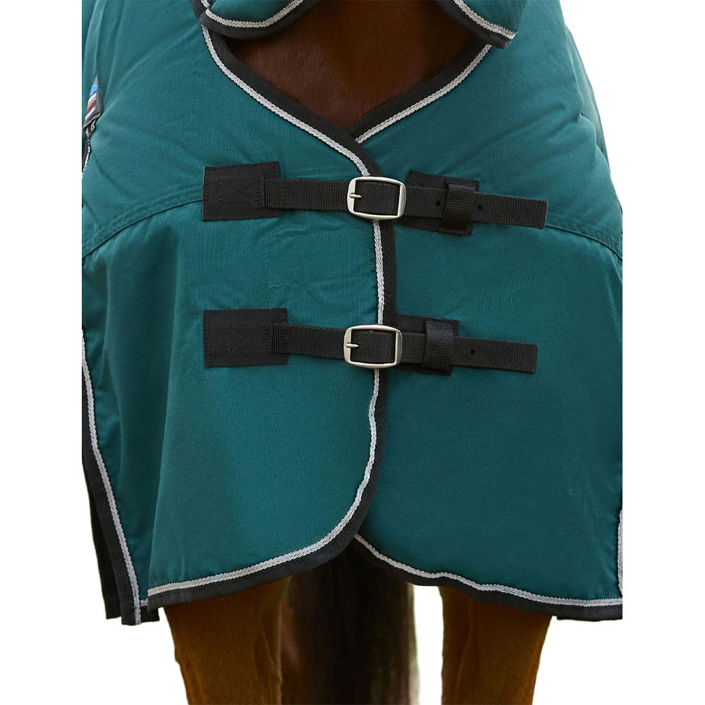 Comfitec Classic Combo Neck 220g Horse Turnout Rug (Forest Green/Black) 2/3