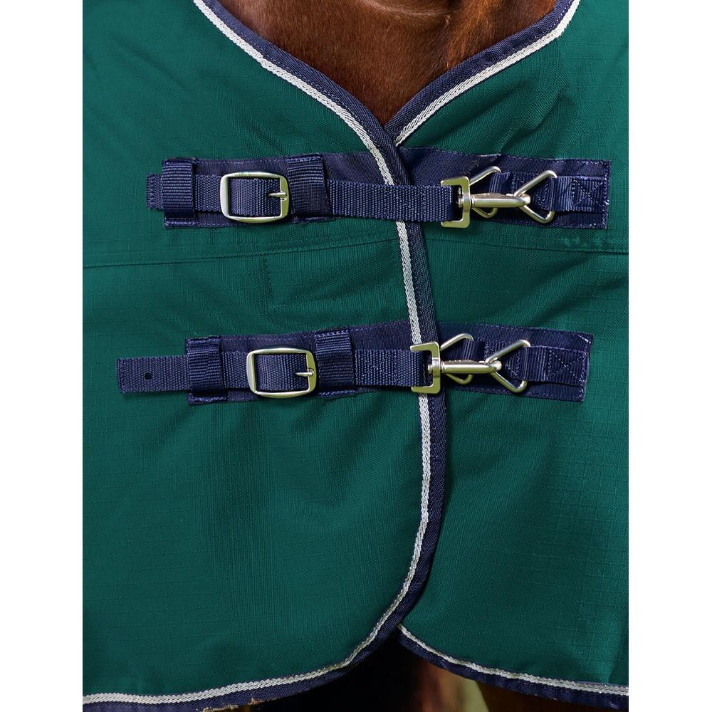 Comfitec Plus Dynamic StandardNeck Logo Horse Turnout Rug (Forest Green/Navy) 4/4