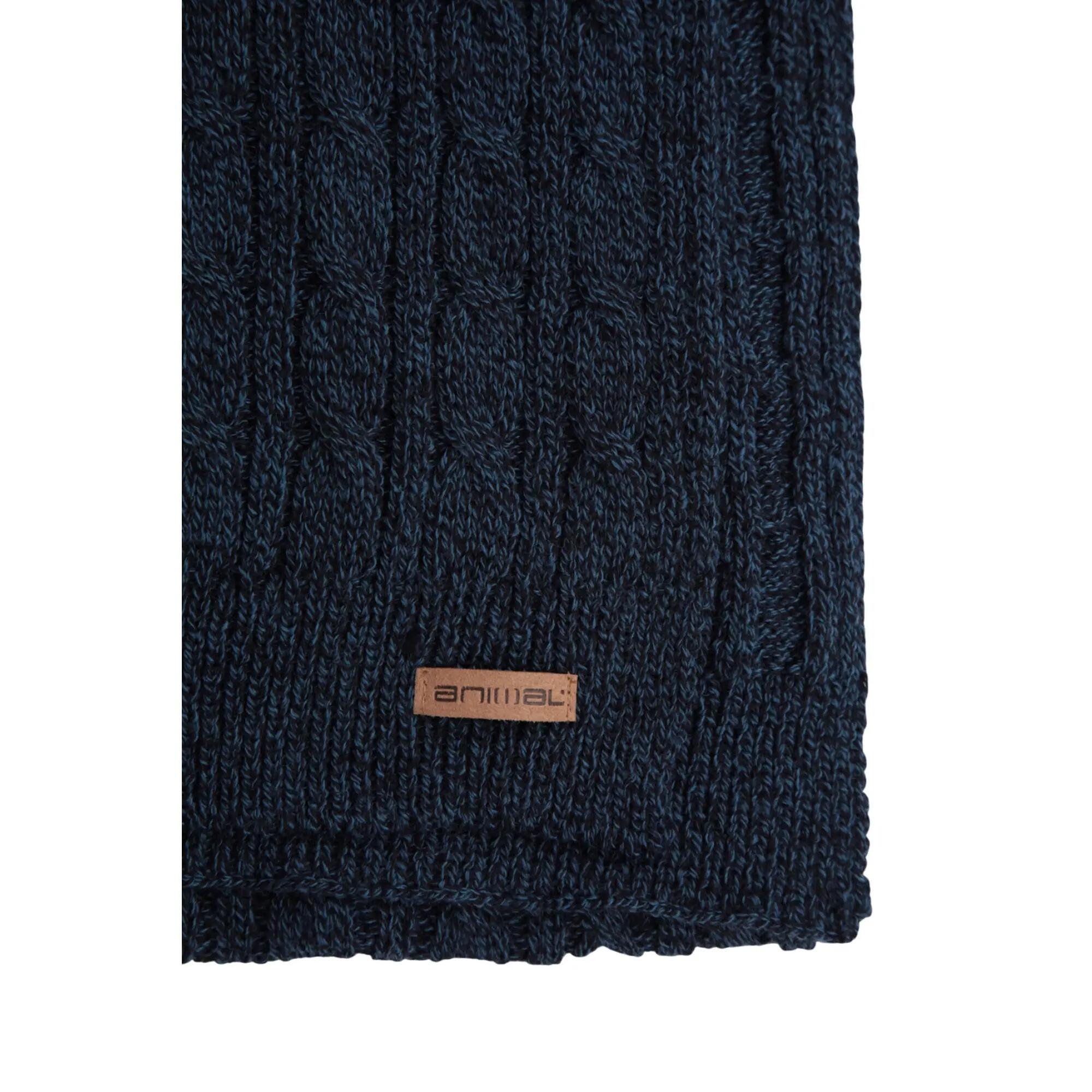 Drew Knitted Scarf (Navy) 3/4