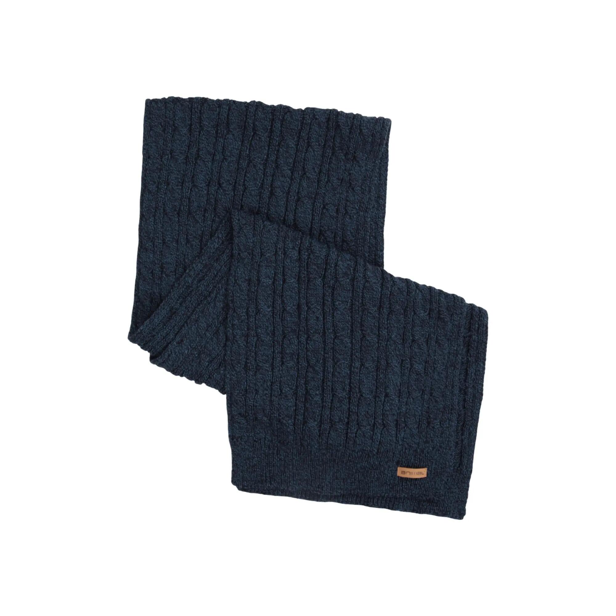 Drew Knitted Scarf (Navy) 2/4