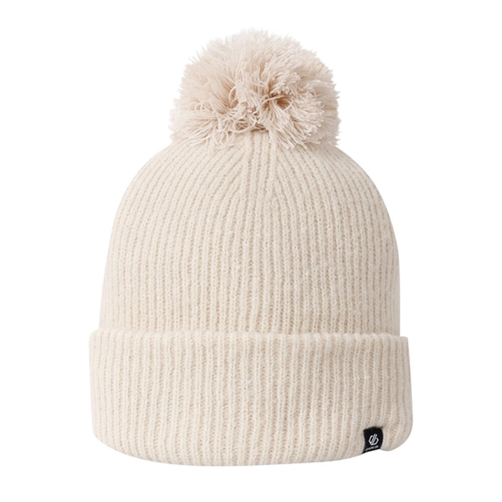 Bonnet Motif/style Pompon Femme (Beige Pâle) 2/4