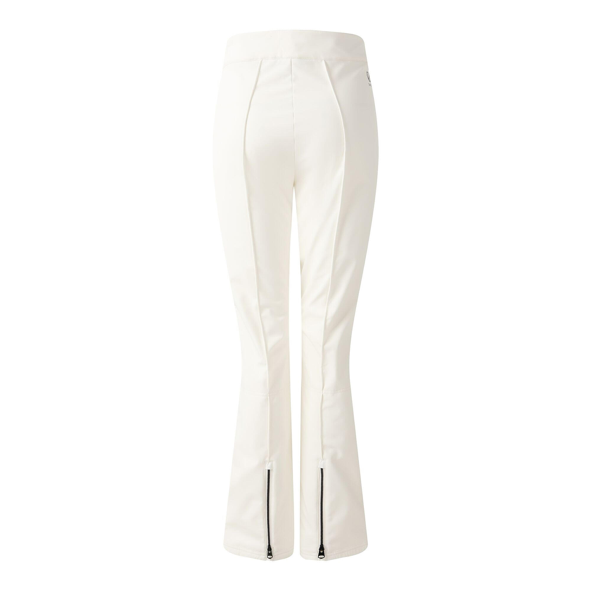 Womens/Ladies Glide Ski Trousers (Egret) 2/5