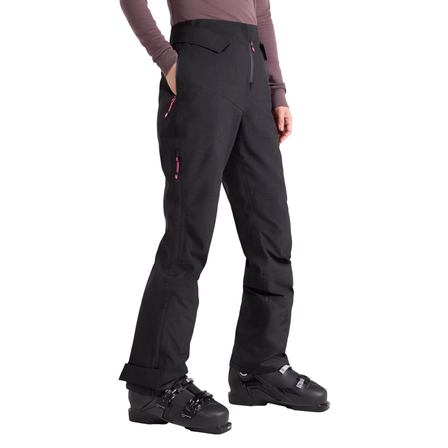 Donna 3 Strati Pantaloni Da Sci Mountain Warehouse Cortina Extreme Nero 4/4