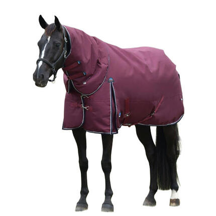 Comfitec Prelim" Standard Pferdedecke Damen und Herren Burgunderrot/Marine