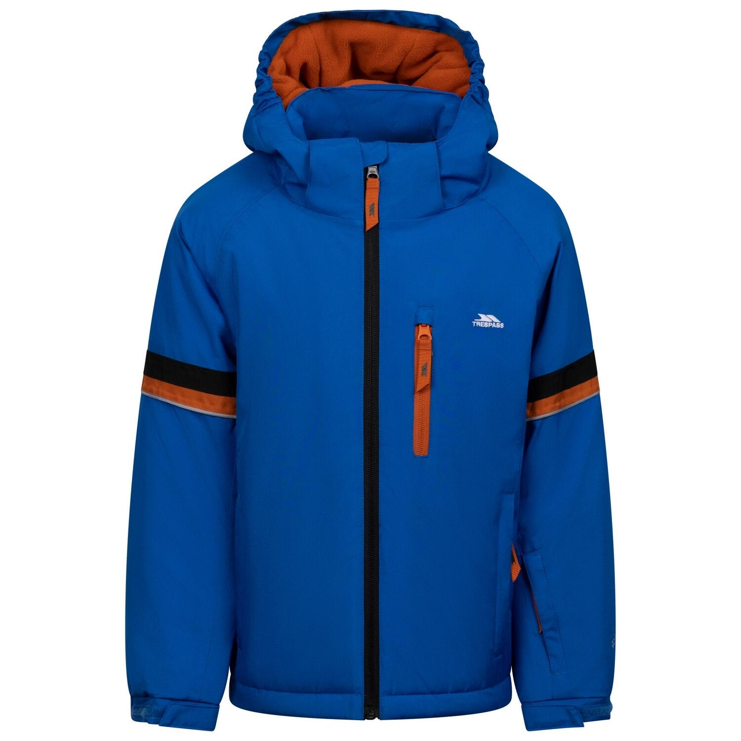 TRESPASS Boys Peter Waterproof Ski Jacket (Blue)