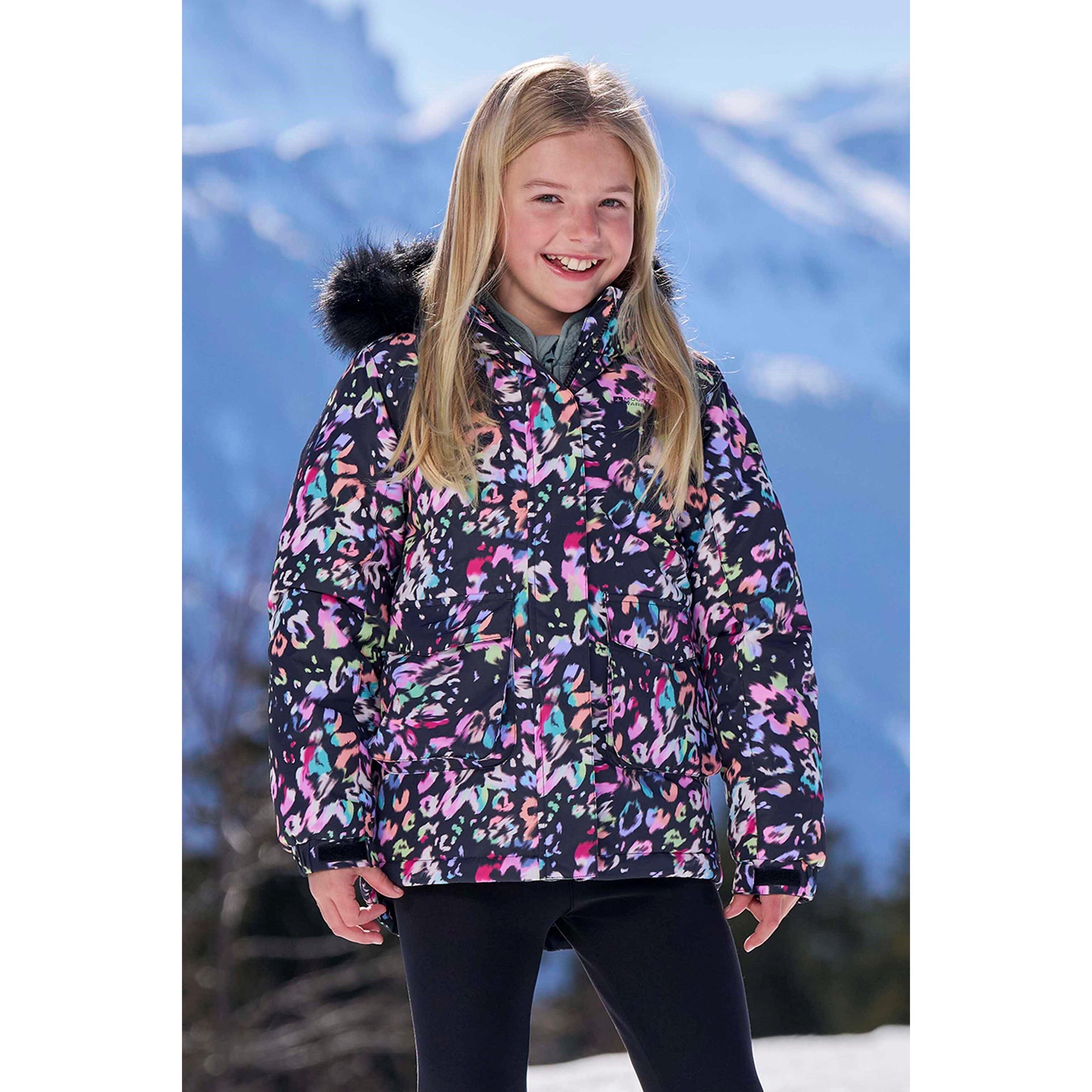MOUNTAIN WAREHOUSE Childrens/Kids Ranger Camouflage Water Resistant Jacket (Pink)