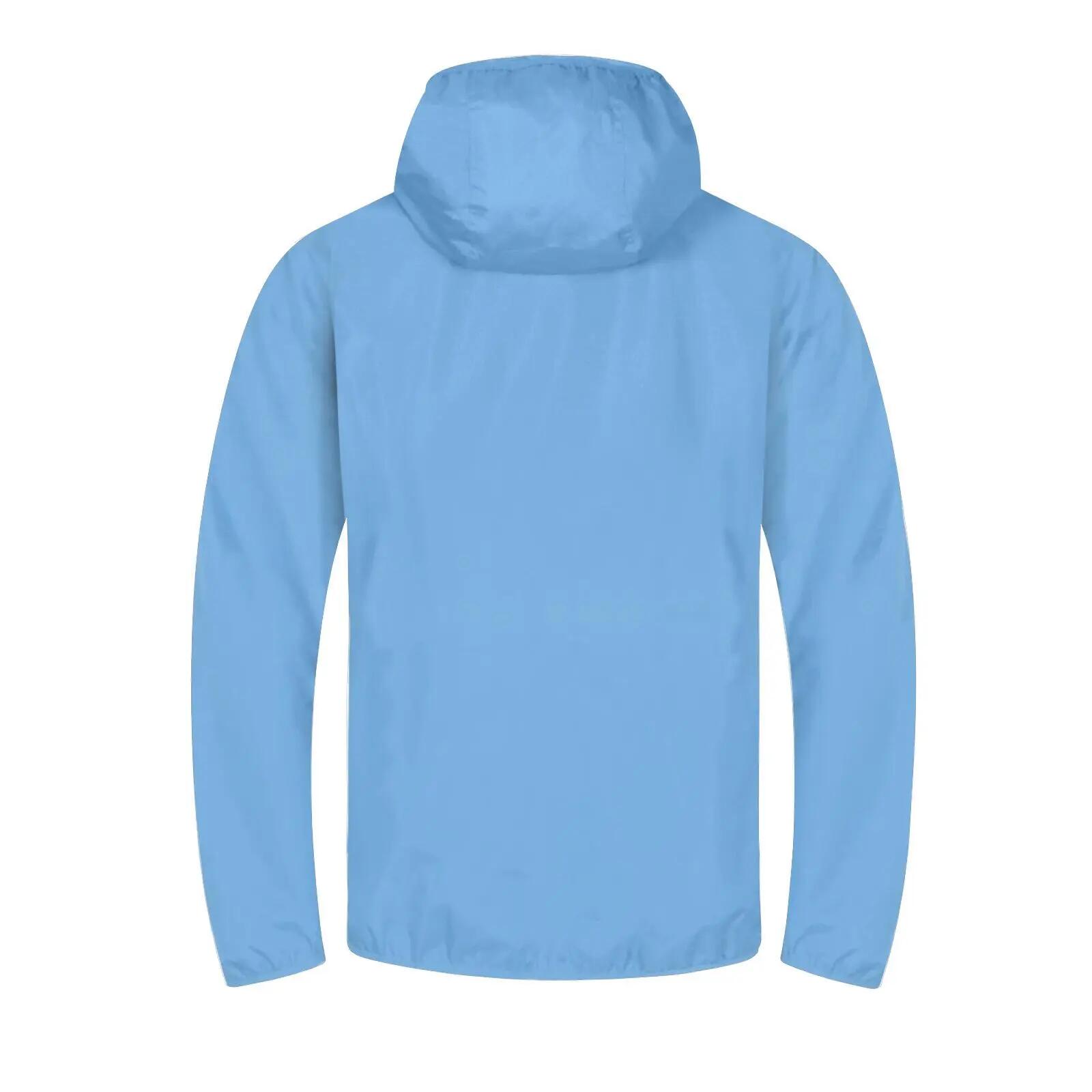 Windjacke für , Raglanärmel Herren Weiß/Himmelblau 2/5
