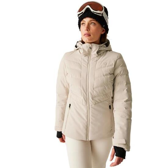 Blouson De Ski Imperméable GLIDING Femme (Beige Pâle)