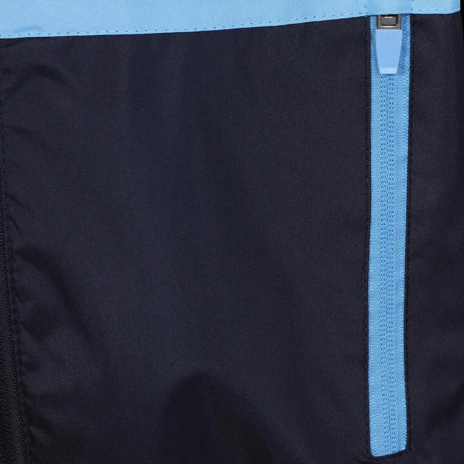 Mens Crest Raglan Windbreaker (Navy/Sky Blue) 4/6