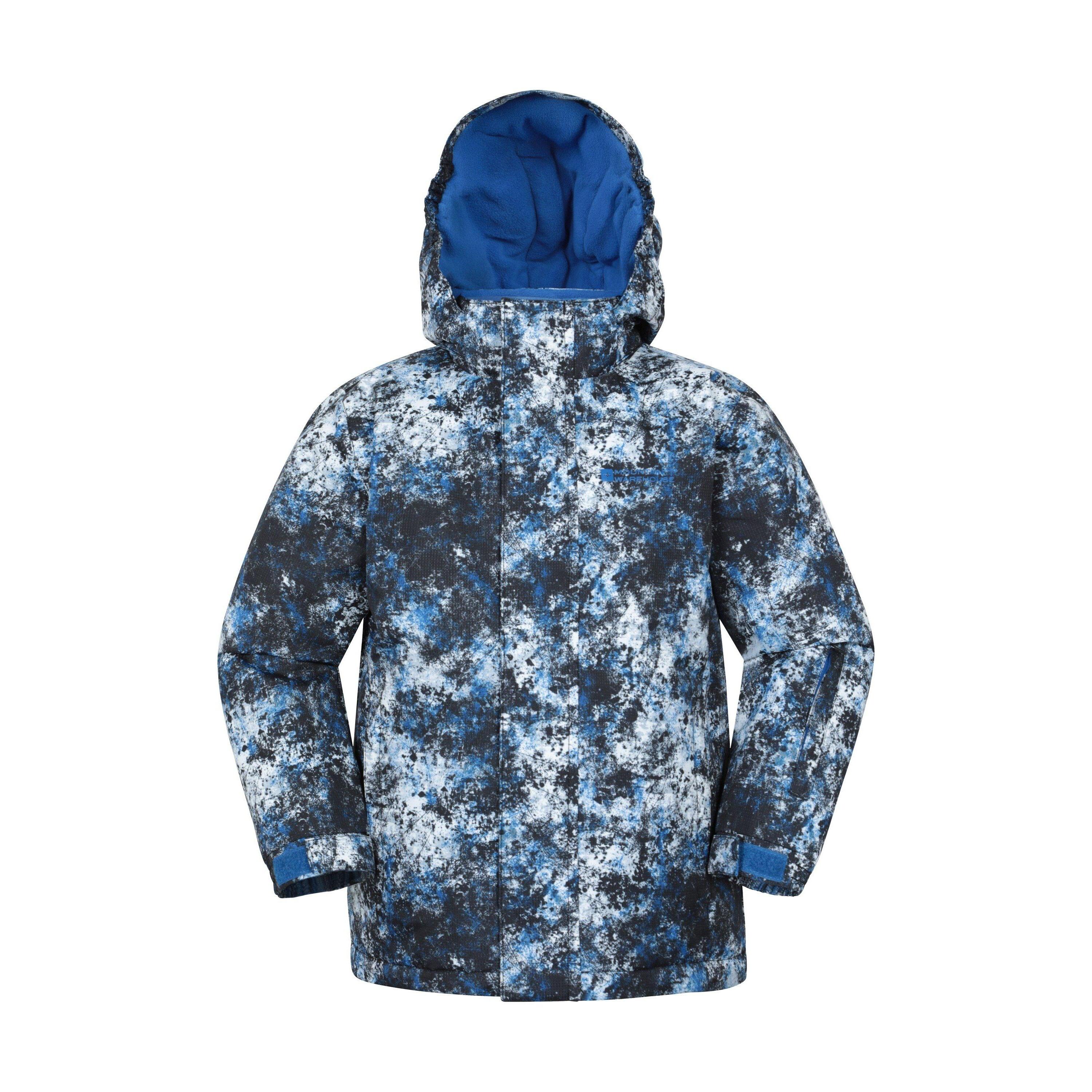 MOUNTAIN WAREHOUSE Childrens/Kids Mogal Geometric Ski Jacket (White)