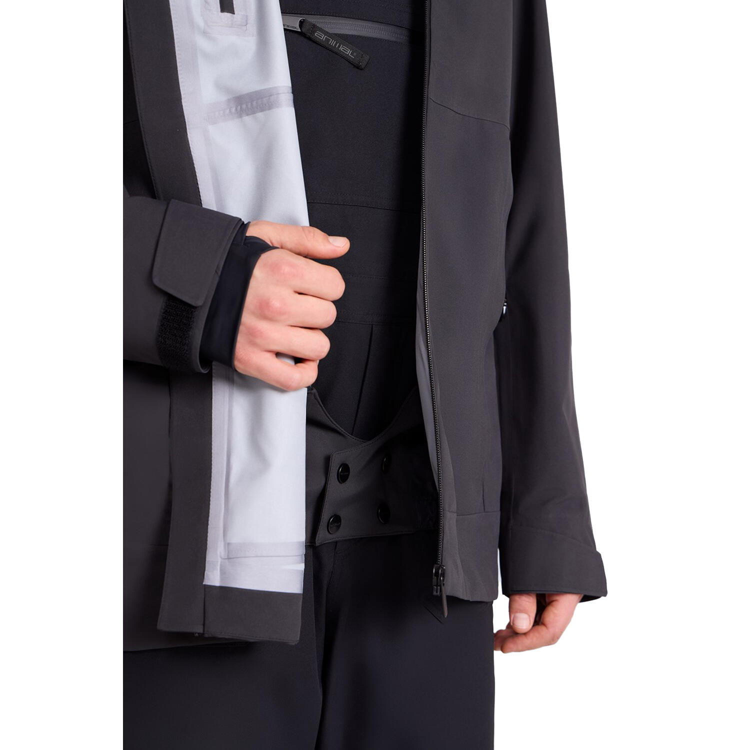 "Vortex" Skijacke für , 3 Lagen Herren Schwarz 4/4