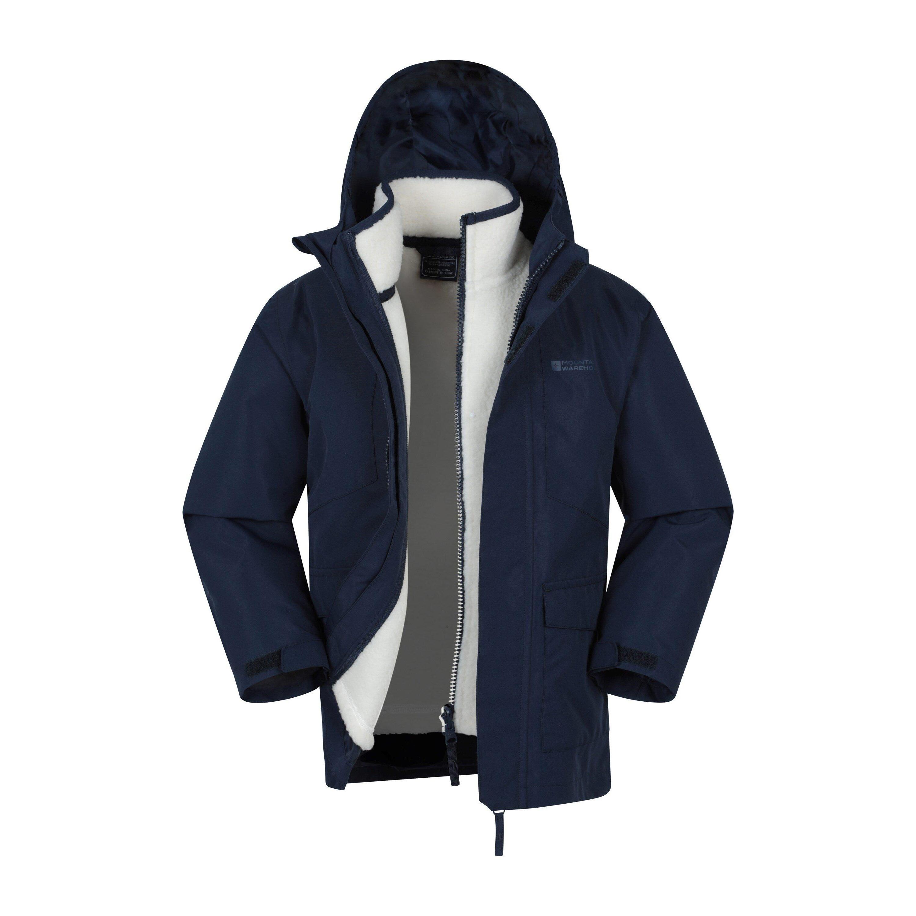 MOUNTAIN WAREHOUSE Childrens/Kids Creek 3 in 1 Waterproof Jacket (Navy)