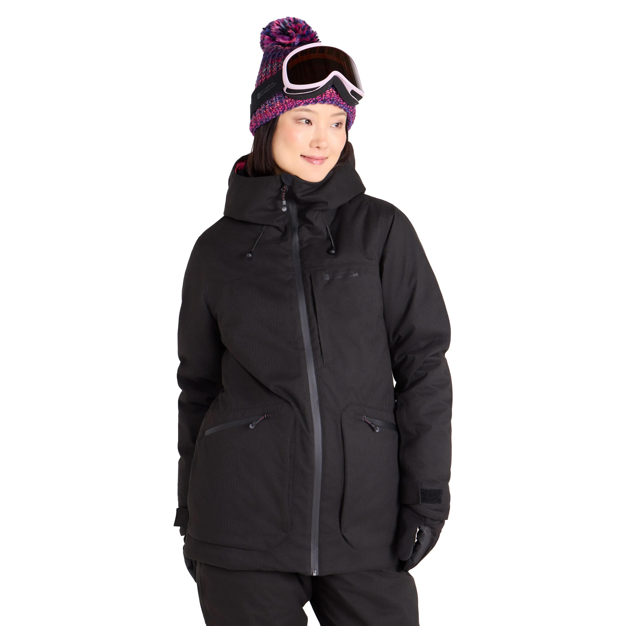 Blouson De Ski Motif/style Texturé VERBIER Femme (Noir) 4/4