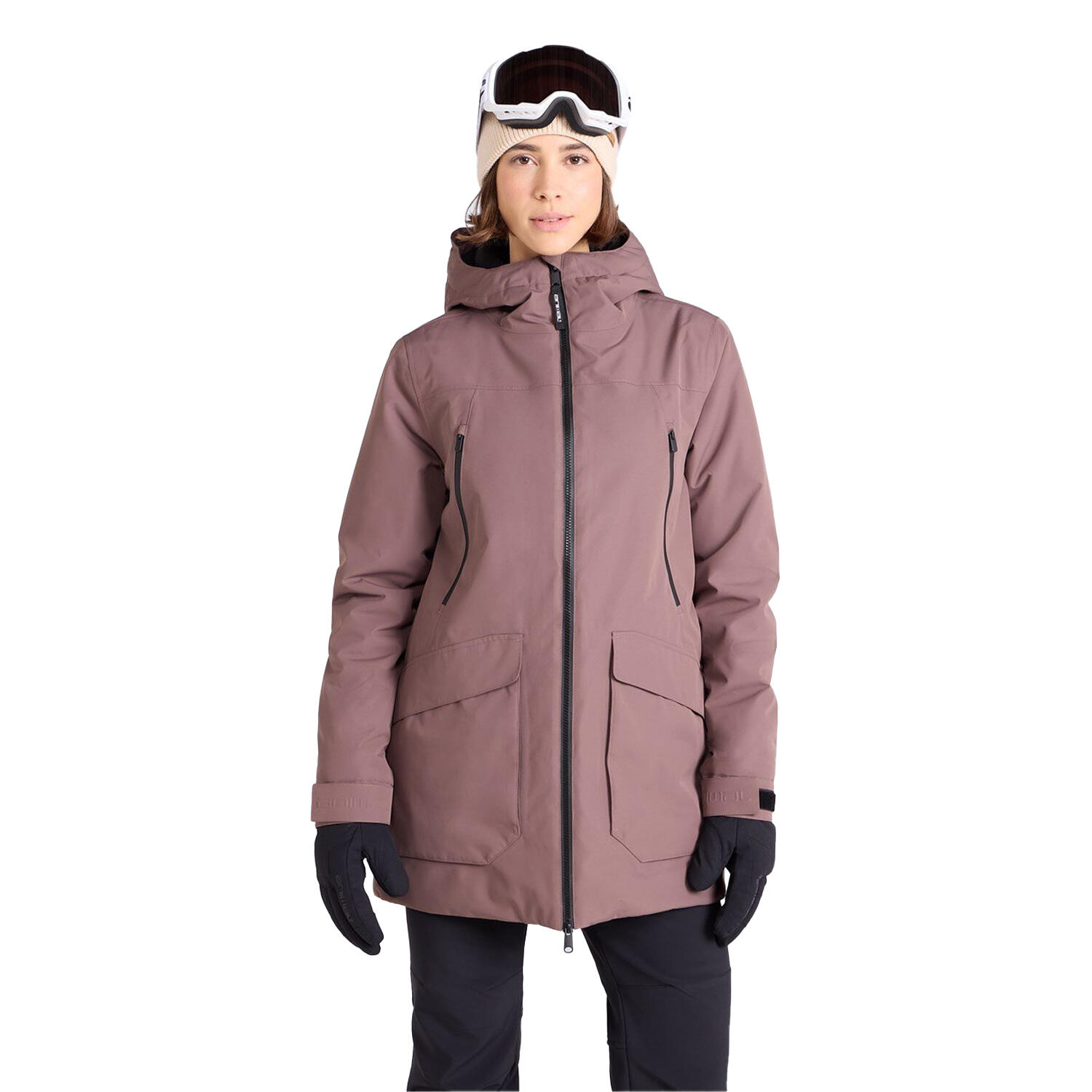 "Echo" Skijacke für , Wasserfest Damen Braun 3/4