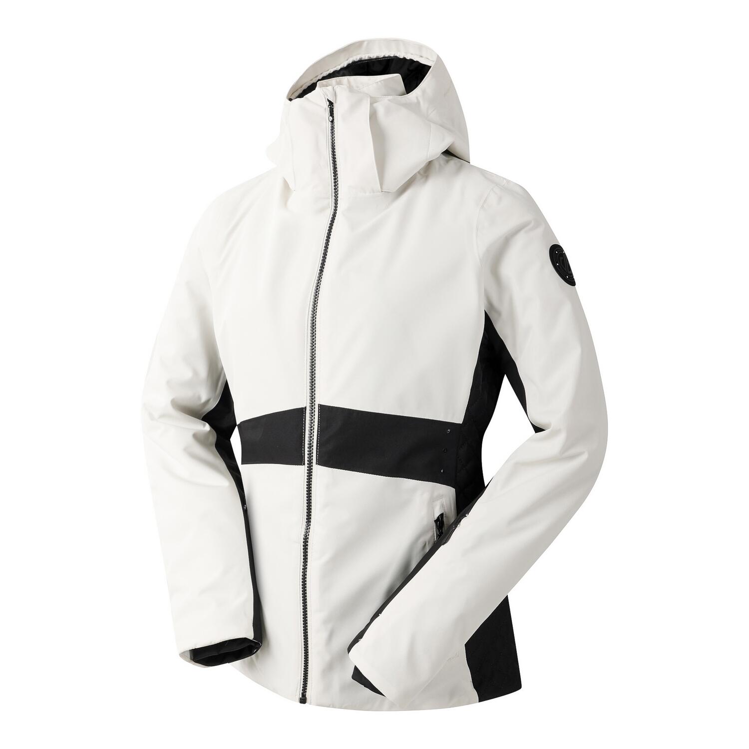 Blouson De Ski Imperméable ISSY Femme (Blanc / Noir) 3/5
